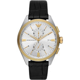 Buy Emporio Armani Claudio Black Leather Strap Silver Dial Chronograph Quartz Watch for Men - AR11498 Online In Pakistan  | Emporio Armani Claudio Black Leather Strap Silver Dial Chronograph Quartz Watch for Men - AR11498 | Watches | Emporio Armani | OneHub