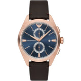 Buy Emporio Armani Claudio Black Leather Strap Blue Dial Chronograph Quartz Watch for Men - AR11554 Online In Pakistan  | Emporio Armani Claudio Black Leather Strap Blue Dial Chronograph Quartz Watch for Men - AR11554 | Watches | Emporio Armani | OneHub
