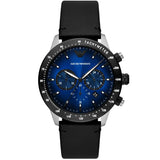 Buy Emporio Armani Mario Black Leather Strap Blue Dial Chronograph Quartz Watch for Men - AR11522 Online In Pakistan  | Emporio Armani Mario Black Leather Strap Blue Dial Chronograph Quartz Watch for Men - AR11522 | Watches | Emporio Armani | OneHub