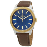 Buy Armani Exchange Nico Brown Leather Strap Blue Dial Quartz Watch for Men - AX2334 Online In Pakistan  | Armani Exchange Nico Brown Leather Strap Blue Dial Quartz Watch for Men - AX2334 | Watches | Armani Exchange | OneHub