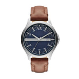 Buy Armani Exchange Brown Leather Strap Blue Dial Quartz Watch for Men - AX2133 Online In Pakistan  | Armani Exchange Brown Leather Strap Blue Dial Quartz Watch for Men - AX2133 | Watches | Armani Exchange | OneHub