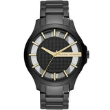 Armani Exchange Black Stainless Steel Black Dial Quartz Watch for Men - AX2192