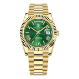 Pagani Design Gold Stainless Steel Green Dial Automatic Watch for Men - PD1783