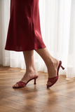 Ivy Leaf Vine Strap Heels – Midnight Black | Anza PK | ANZA Sasha | Heels | Anza | OneHub
