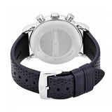 EMPORIO ARMANI Blue Dial Blue Leather Strap Chronograph Watch For Men - AR1736