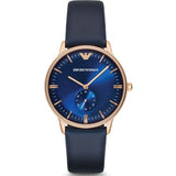  | EMPORIO ARMANI Blue Dial Blue Leather Strap Watch For Men - AR2071 | Watches | Emporio Armani | OneHub