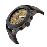  | EMPORIO ARMANI Sportivo Brown Leather Gold Sunray Dial Quartz Watch for Men- EMPORIO ARMANI AR 6055 | Watches | Emporio Armani | OneHub