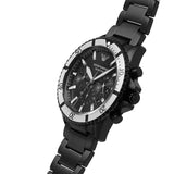 EMPORIO ARMANI Diver Black Stainless Steel Black Dial Chronograph Quartz Watch for Men - AR80050