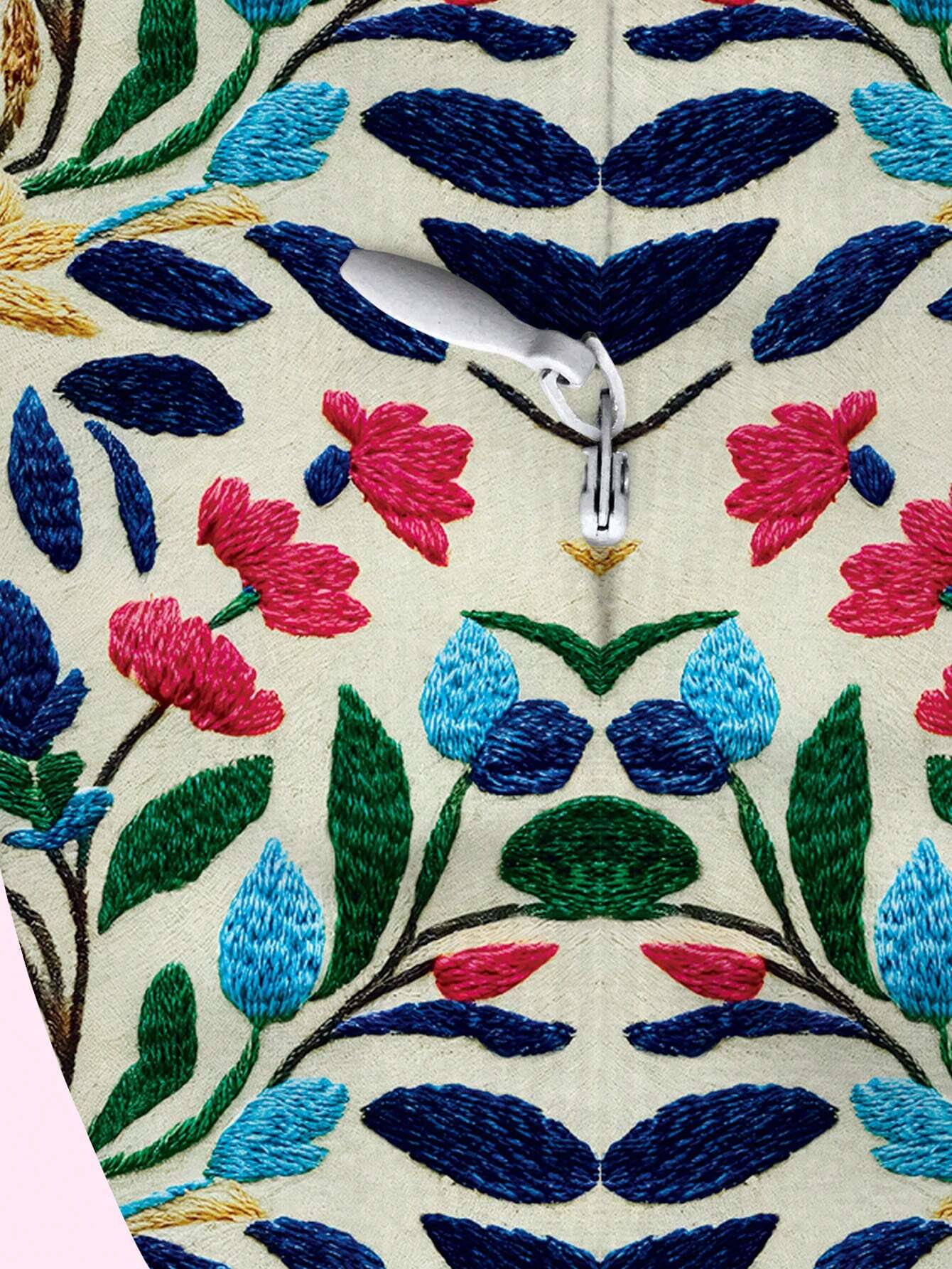  | SHEIN Abstract Floral & Leaves & Embroidered Pattern Print Double-sided Pillowcase With Digital Photography Image, Home Decor | Pillow Cover | Shein | OneHub