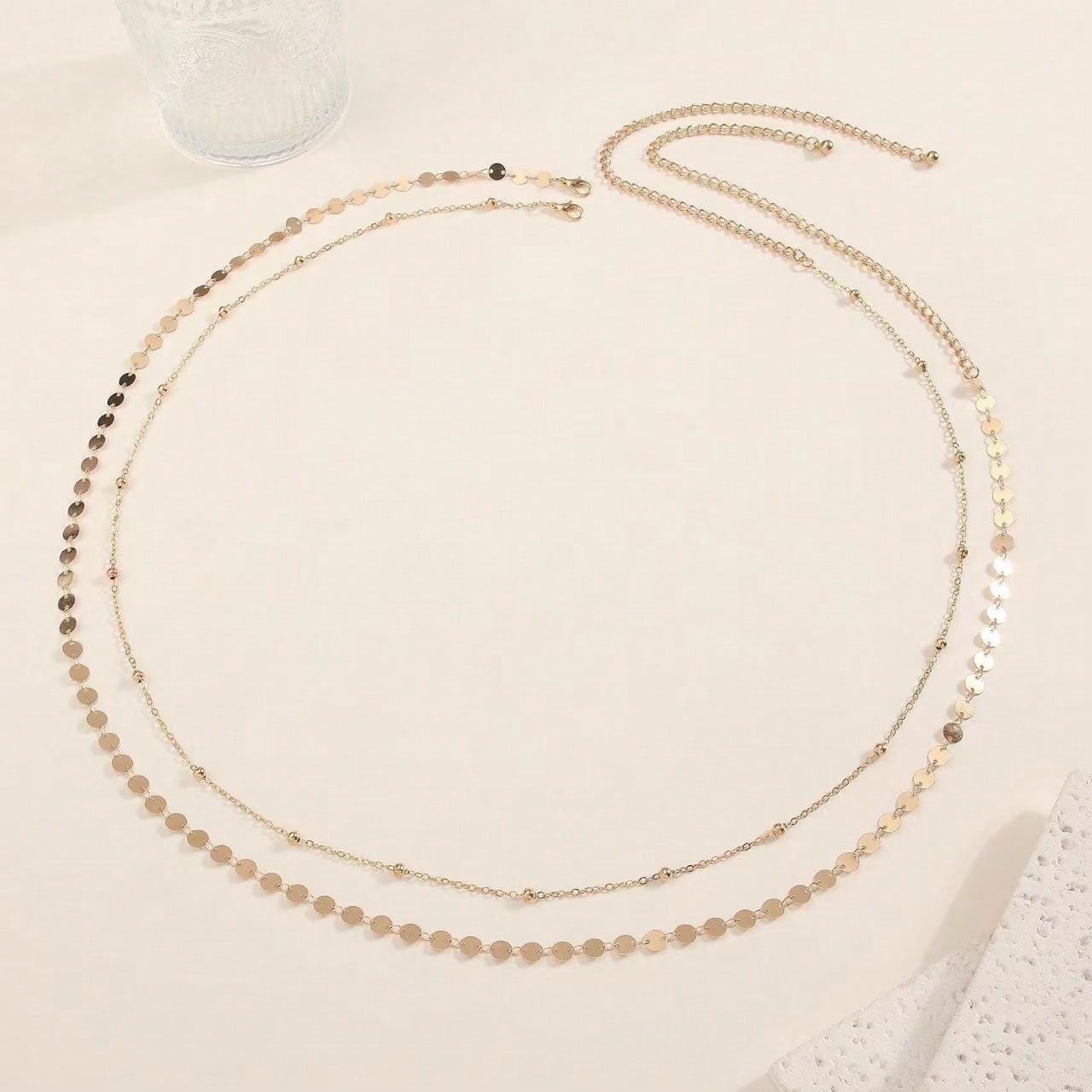 SHEIN Adjustable 68+25cm Extended Chain: Suitable For Various Waist Sizes, Can Be Worn As A Waist Chain Or Long Necklace, 2-In-1 Use