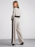  | SHEIN Amorya Women Contrast Color Trim Pants Sets | Top and Pant Set | Shein | OneHub