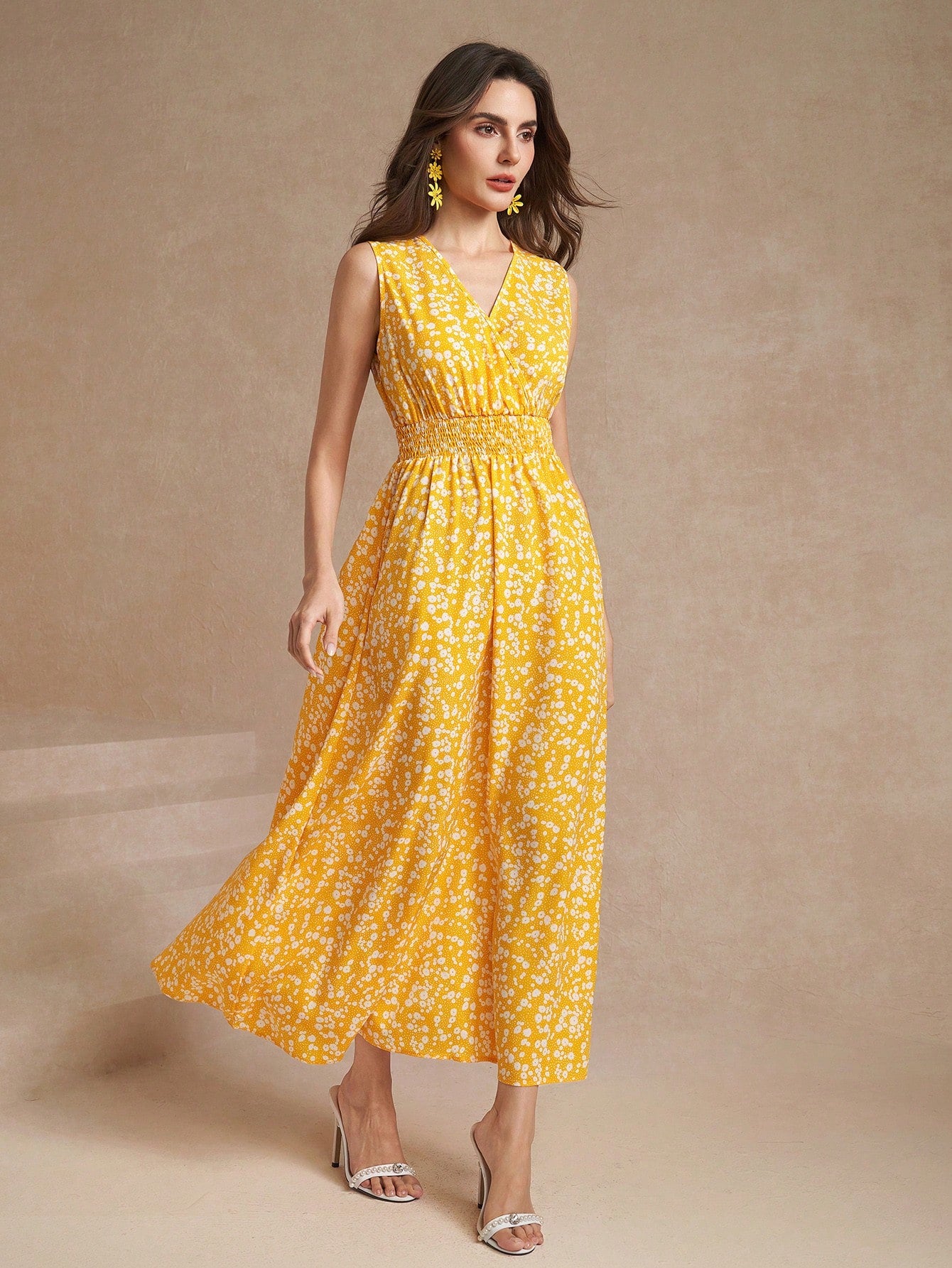 shein dresses for women's LADY | Fashion SHEIN LADY DRESSES Sleeve Length SHEIN Amorya Women's Sleeveless Floral