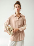  | SHEIN Anewsta Cotton Linen Texture Vacation Rose Hand Cranked Shirts | Blouse | Shein | OneHub