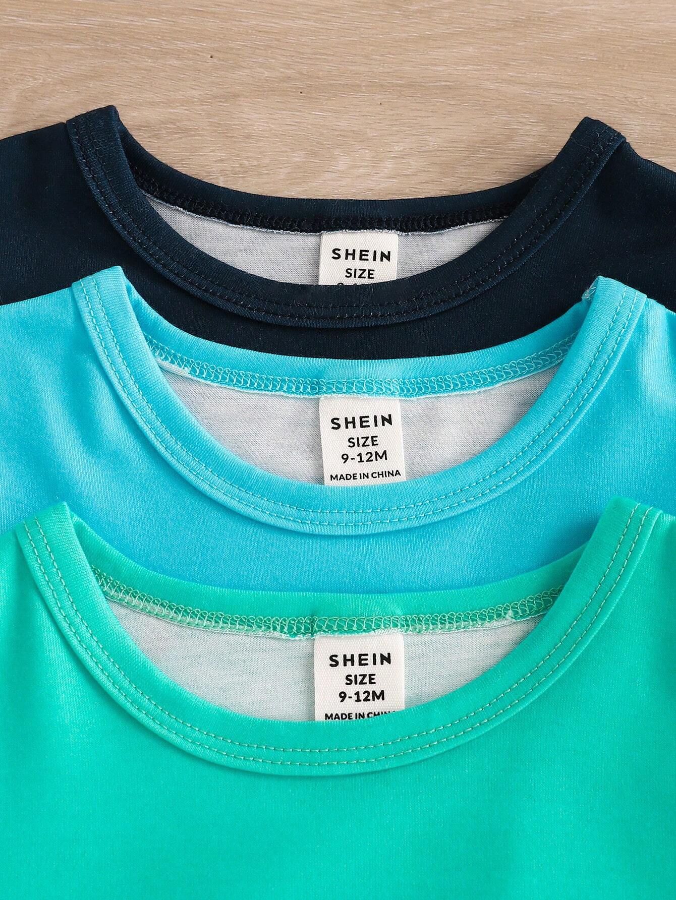  | SHEIN Baby Boy 3pcs Car Print Short Sleeve Tops Set For Summer | Dress | Shein | OneHub