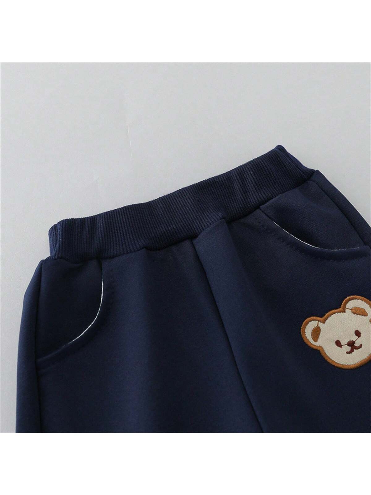  | SHEIN Infant & Toddler Plain Color Cartoon Bear Head Long Sleeve Crew Neck 2pcs Clothing Set, Excludes Shoes & Hat, Spring & Autumn | Dress | Shein | OneHub