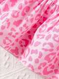  | SHEIN Baby Girls' Pink Leopard Print Shirt With Skirt Set For Spring/Summer | Dress | Shein | OneHub