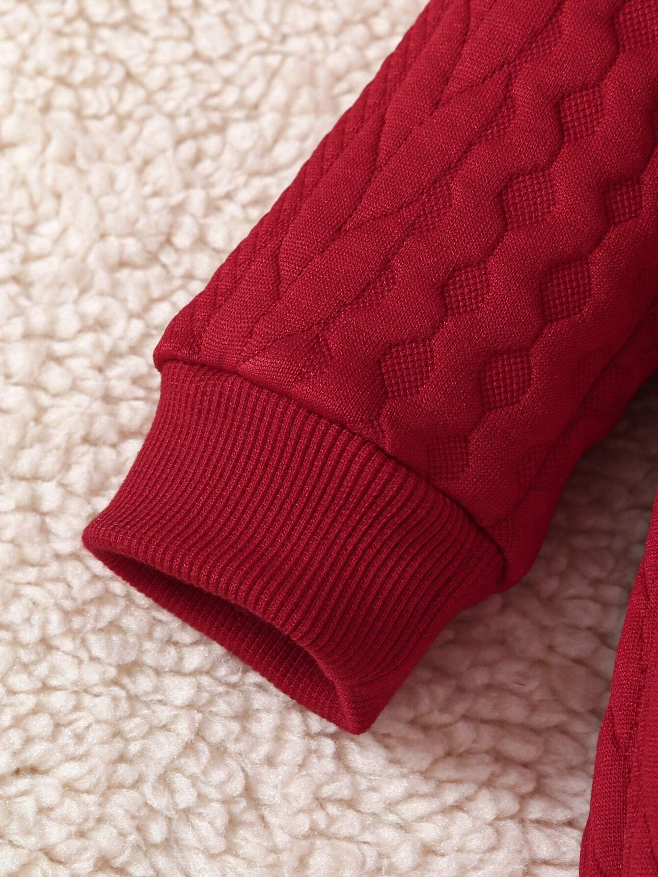  | SHEIN Baby Girls' Red Hooded Romper With Bowknot And Front, Winter | Dress | Shein | OneHub