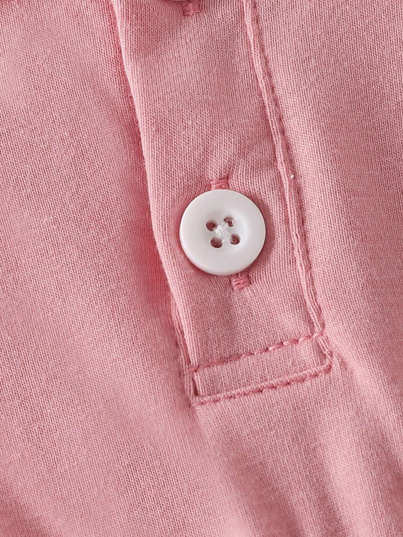  | SHEIN Baby Girl's Striped Bodysuit With Collar, Casual Simple Style With Letter Print For Spring And Summer | Dress | Shein | OneHub