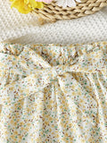 | SHEIN Baby Hanky Hem Cami Top & Ditsy Floral Print Paperbag Waist Belted Skirt | Dress | Shein | OneHub