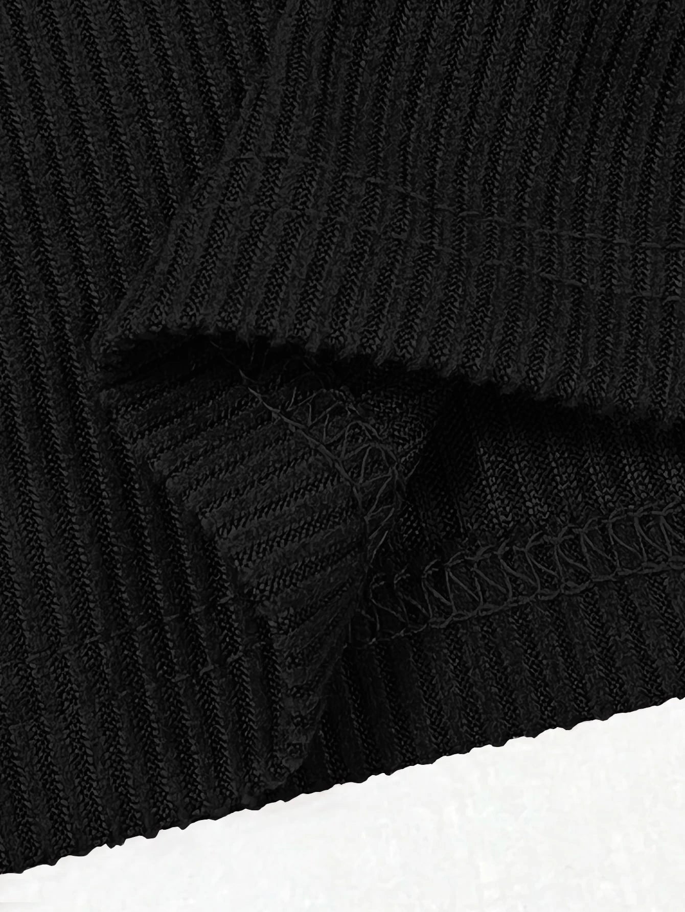 SHEIN Balvessa Women All-Match Commute Casual Slim Fit Ribbed Texture Turtleneck Zipper Long-Sleeved T-Shirt