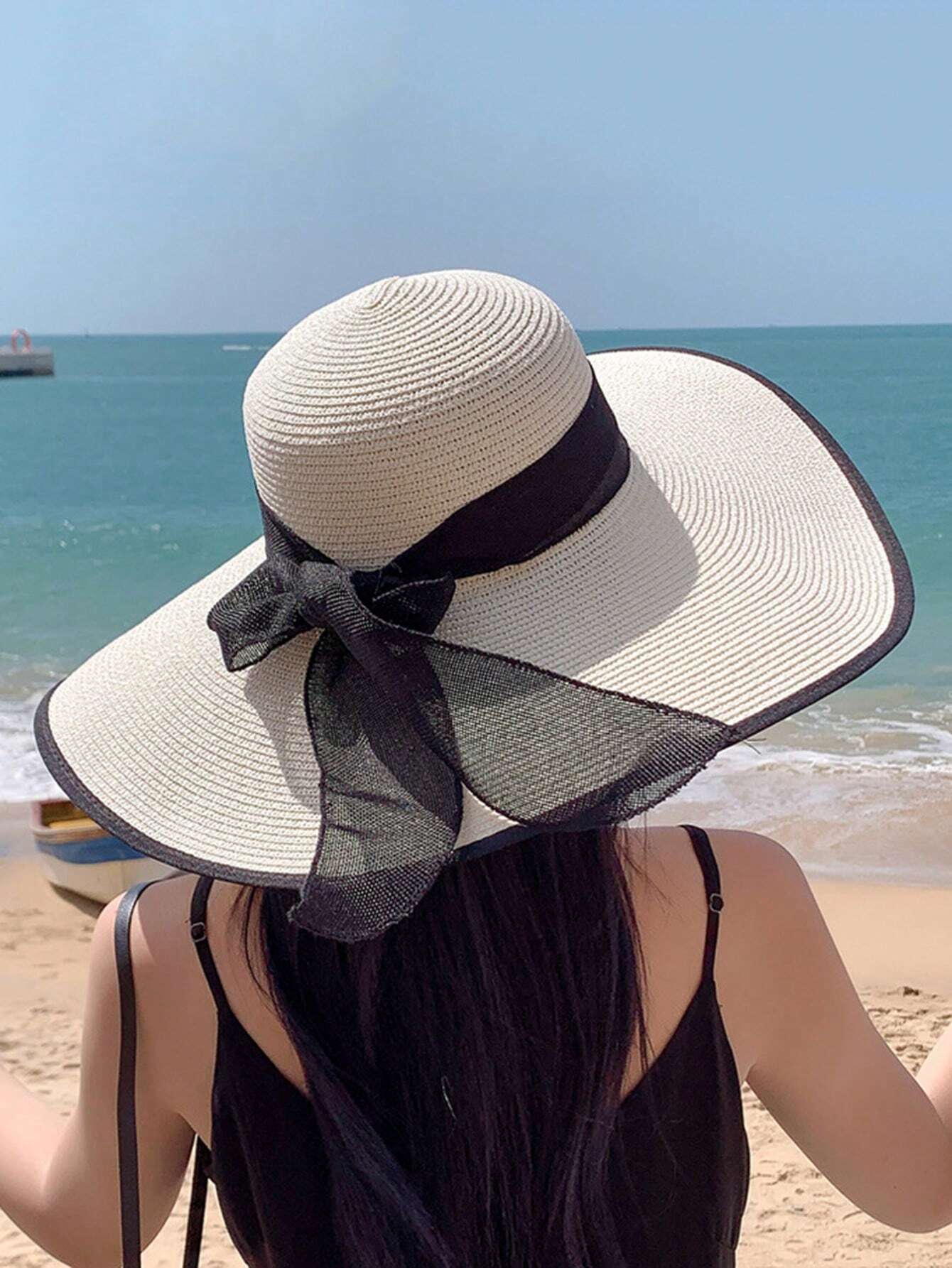  | SHEIN Boho 1pc Women Fashion Accessories Bow Decor Summer Beach Straw Hat | Cap | Shein | OneHub