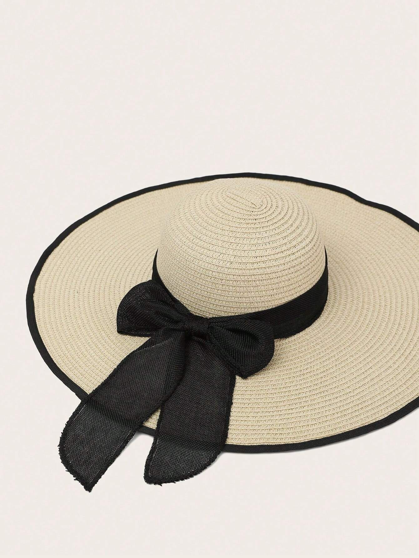  | SHEIN Boho 1pc Women Fashion Accessories Bow Decor Summer Beach Straw Hat | Cap | Shein | OneHub