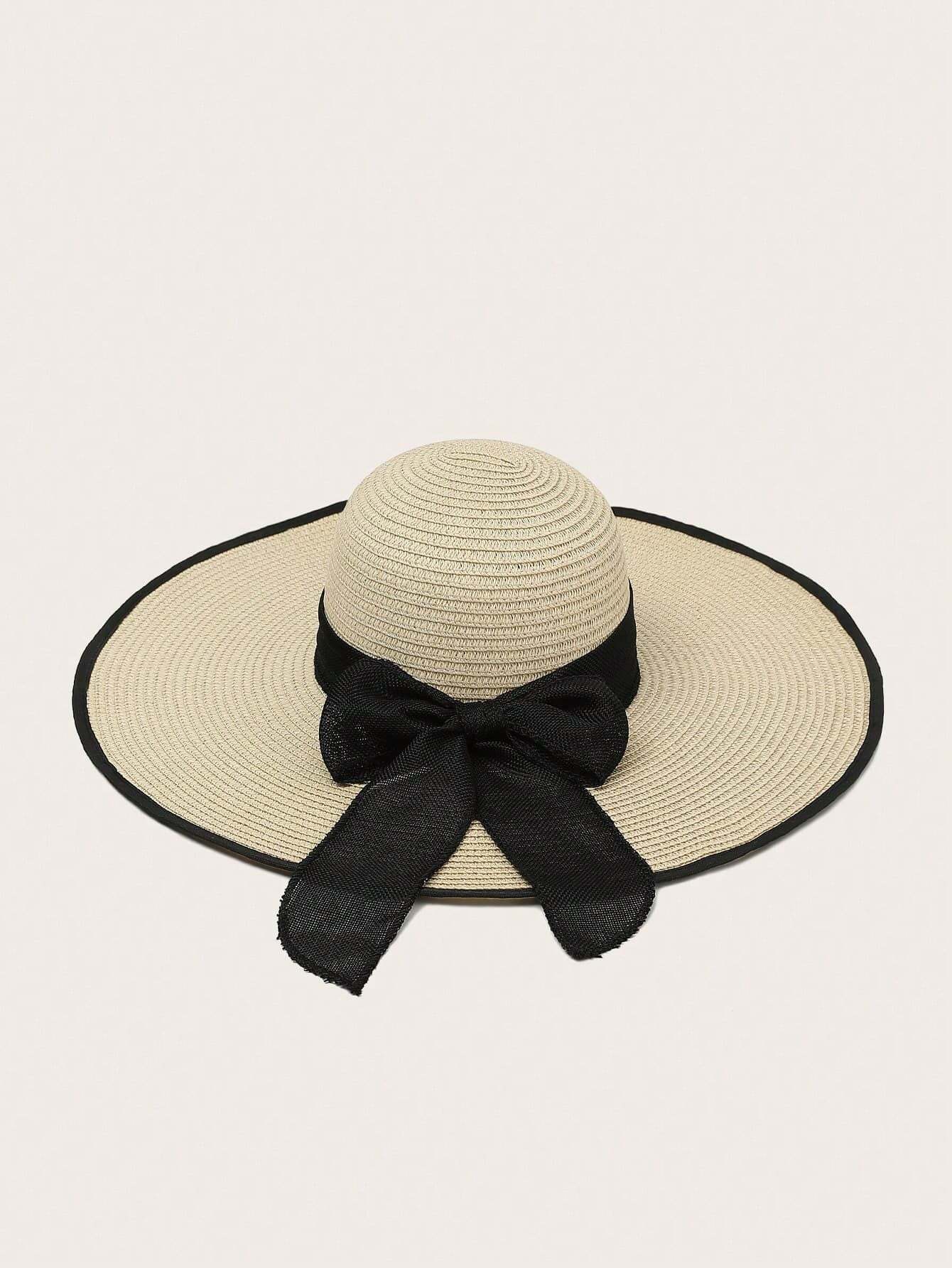  | SHEIN Boho 1pc Women Fashion Accessories Bow Decor Summer Beach Straw Hat | Cap | Shein | OneHub