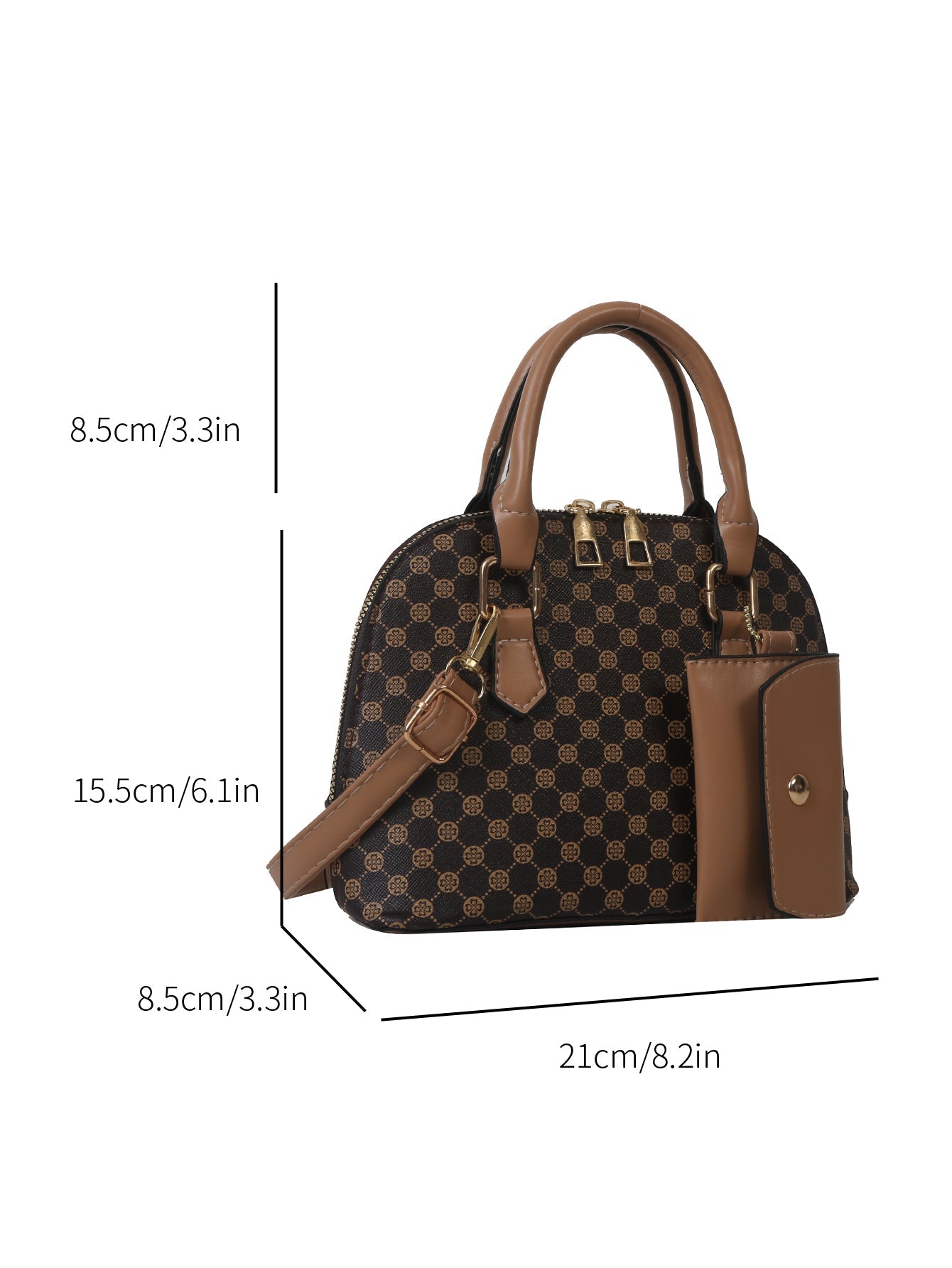  | SHEIN Bow Decor 2pcs/Set Fashionable Solid Color Geometric Pattern Handbag | Bags | Shein | OneHub