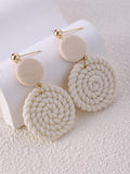  | SHEIN Braided Detail Round Drop Earrings | Earrings | Shein | OneHub