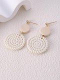  | SHEIN Braided Detail Round Drop Earrings | Earrings | Shein | OneHub