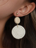  | SHEIN Braided Detail Round Drop Earrings | Earrings | Shein | OneHub
