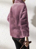  | SHEIN Casual Solid Color Double Fleece Stand Collar Jacket For Autumn/Winter | Sweater | Shein | OneHub