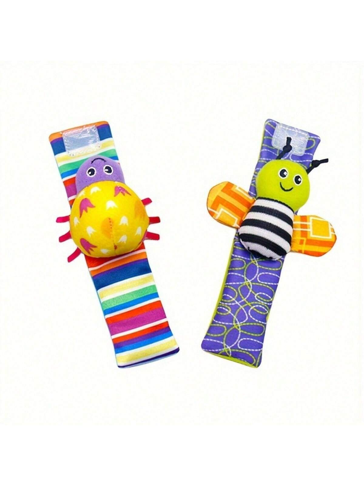 SHEIN Decoration Baby Rattle Socks Toy, For 3-12 Months Infant Girls And Boys