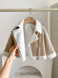 SHEIN Cozy Pixies Baby Girl Baby Girls Plush Jacket Coat, Autumn/Winter New Casual Versatile Soft Comfortable, Halloween Back To School Season