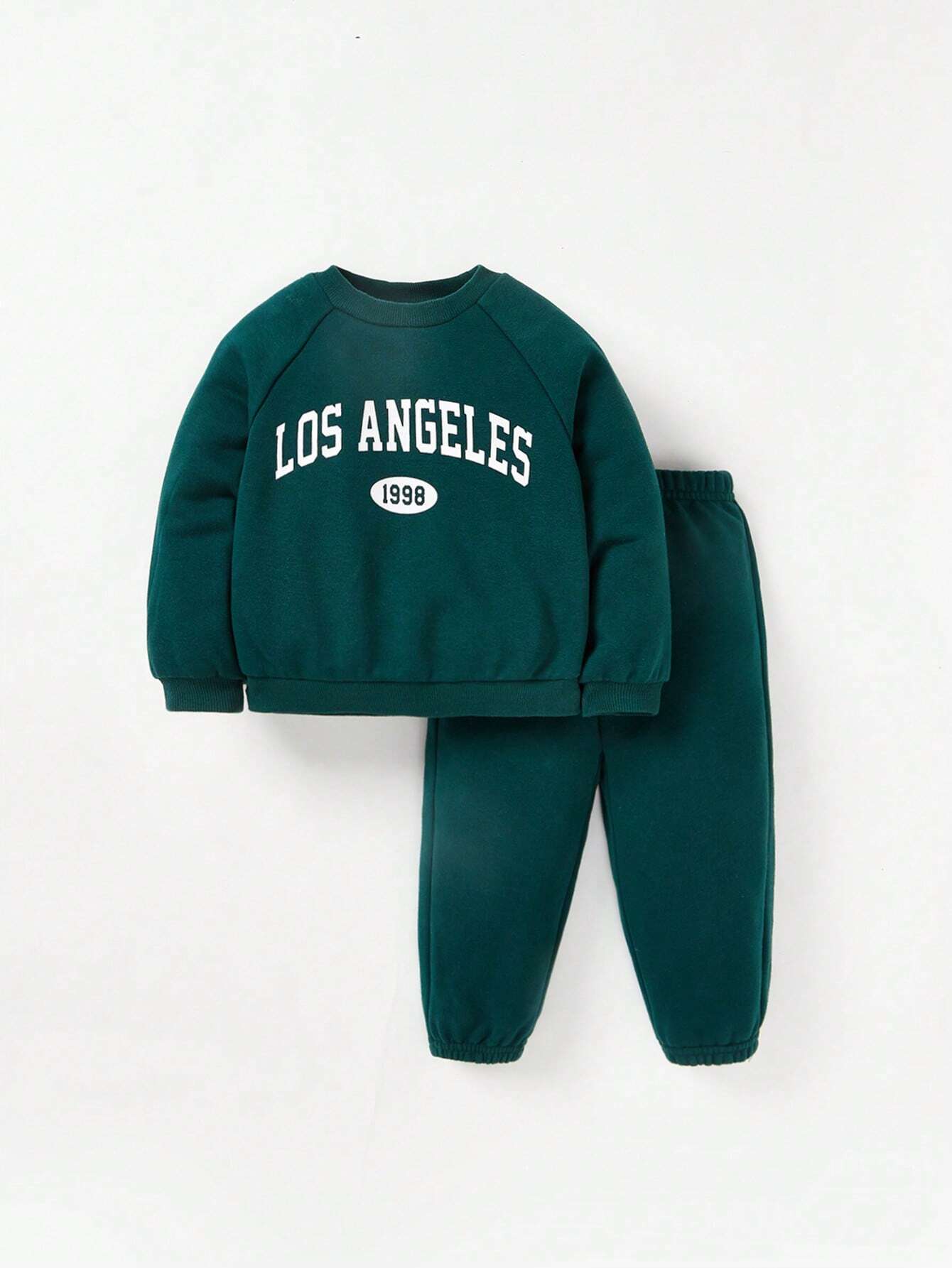  | Cozy Pixies Baby Girl Casual All-Match Round Neck Raglan Sleeves Letter Printed Sweatshirt And Trousers Two-Piece Set | Dress | Shein | OneHub