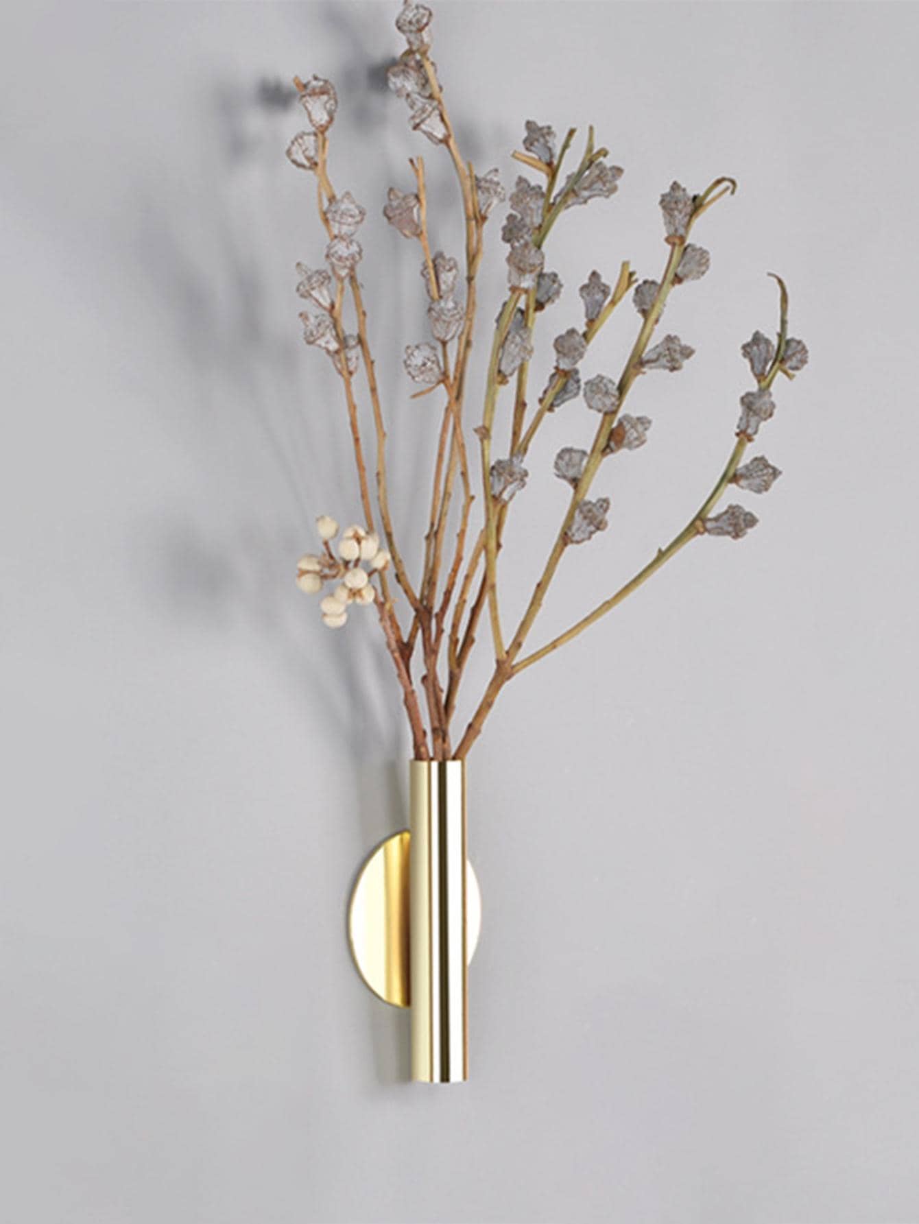  | SHEIN Golden Wall-mounted Flower Vase (excluding Wall Glue) | Home Decor | Shein | OneHub