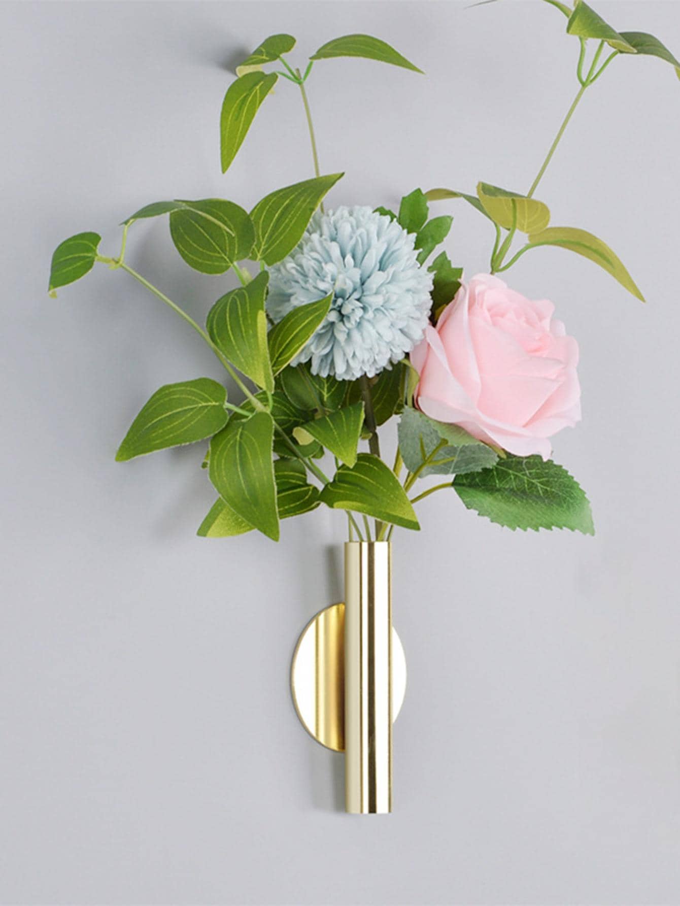 | SHEIN Golden Wall-mounted Flower Vase (excluding Wall Glue) | Home Decor | Shein | OneHub