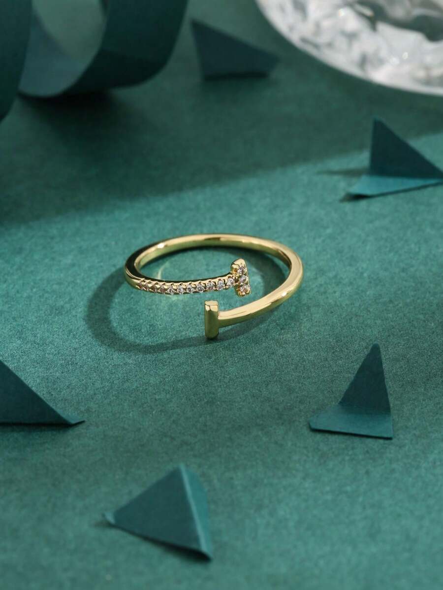  | SHEIN Cubic Zirconia Decor Cuff Ring | Ring | Shein | OneHub