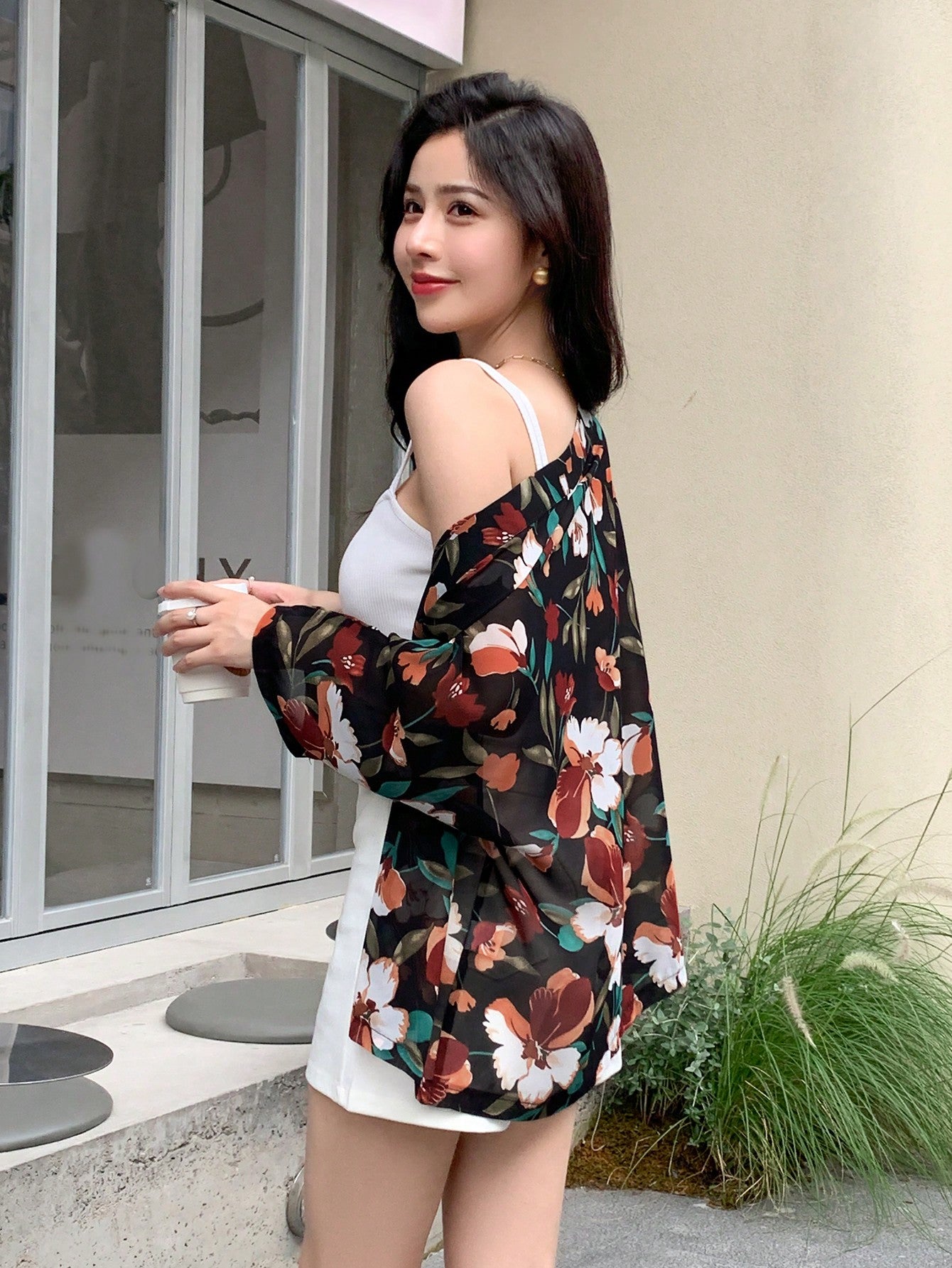  | SHEIN DAZY Floral Print Open Front Blouse | Blouse | Shein | OneHub