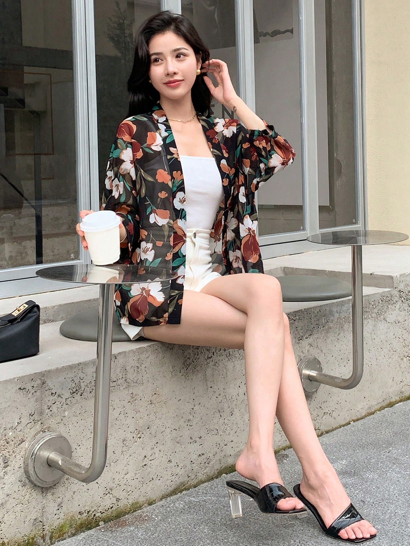  | SHEIN DAZY Floral Print Open Front Blouse | Blouse | Shein | OneHub