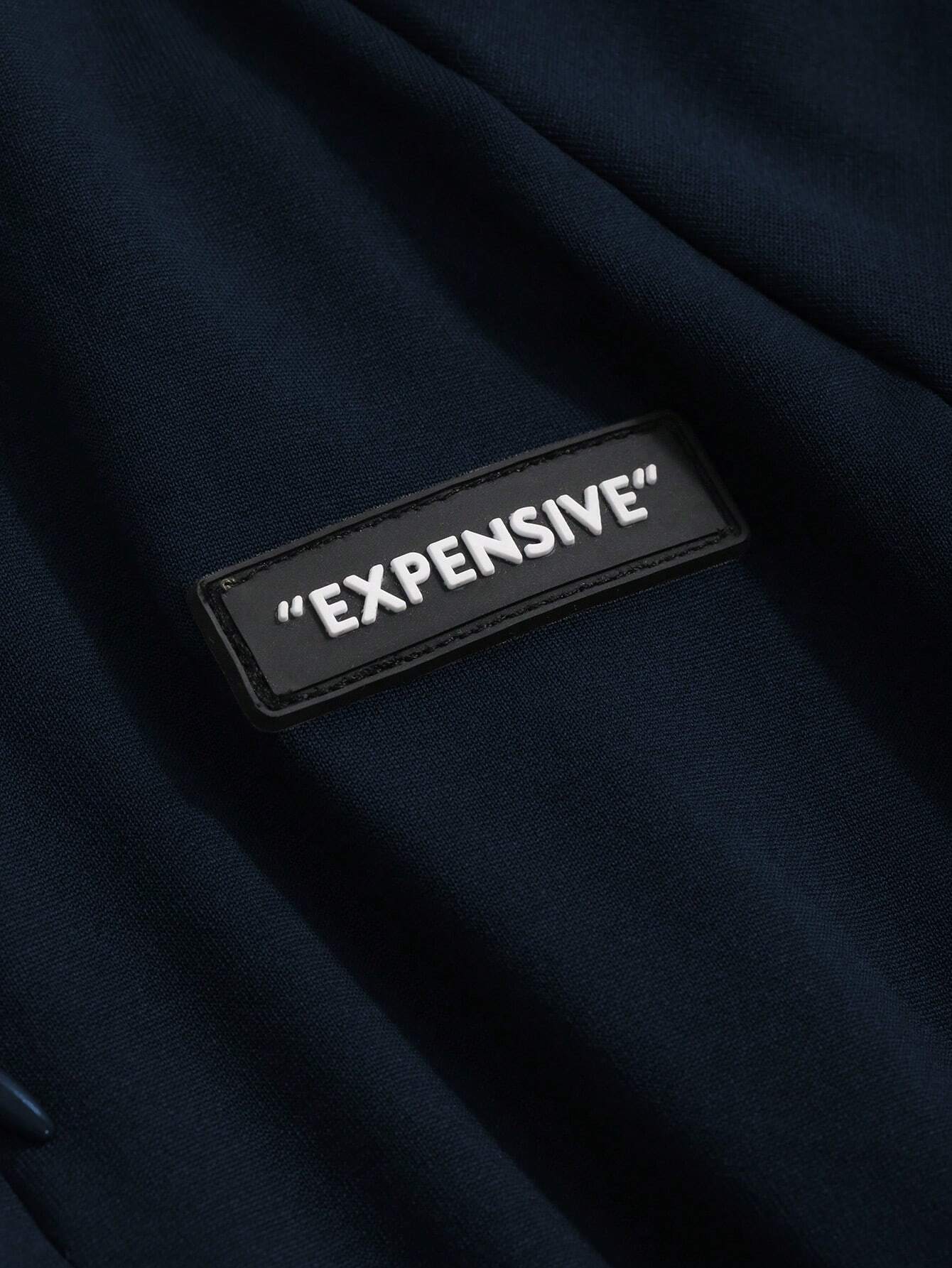  | DAZY Half Turtleneck Half Placket Letter Silicone Printed Slim Fit Long Sleeve Women T-Shirt | Sweater | Shein | OneHub