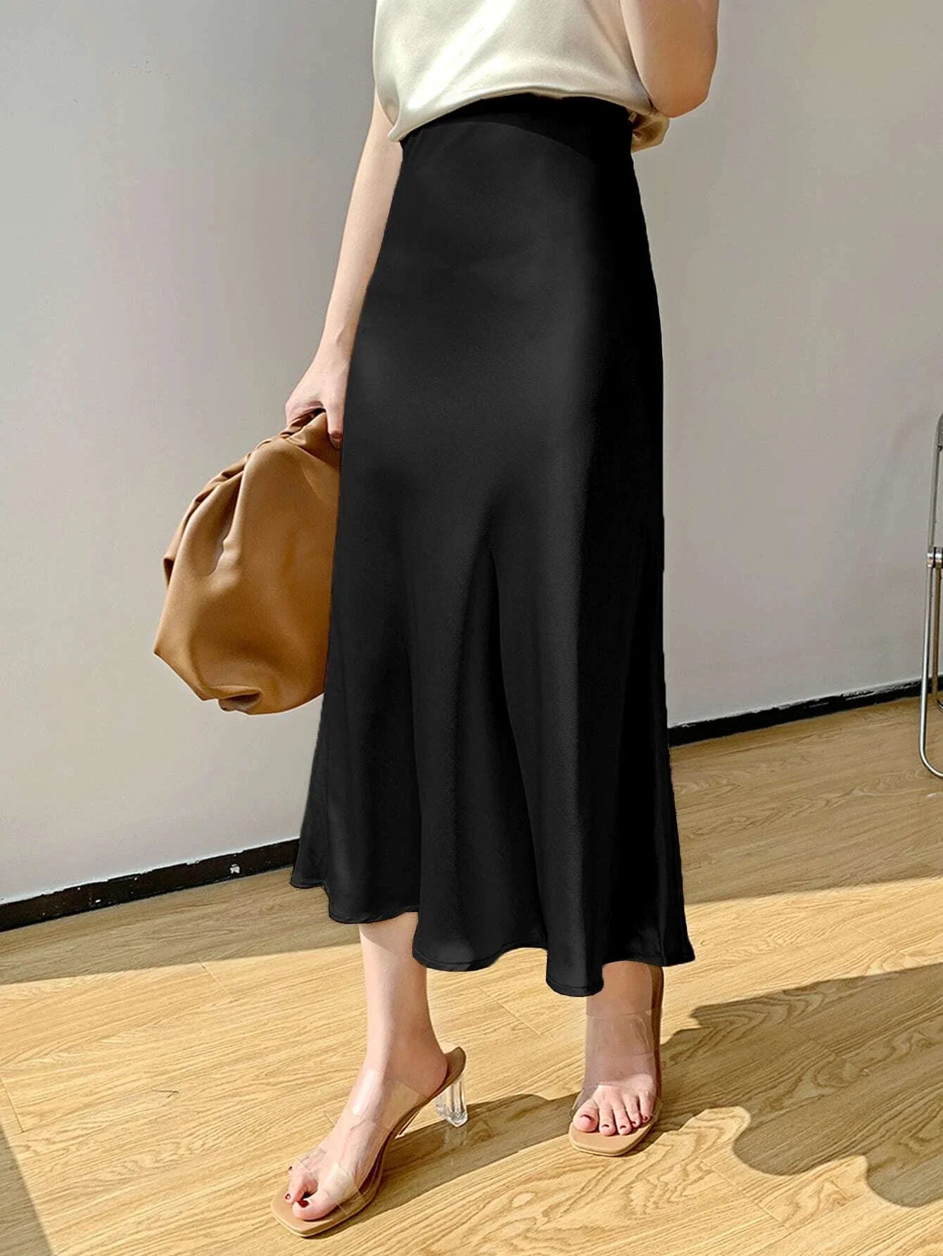  | SHEIN DAZY High Waist Solid A-line Skirt | Skirt | Shein | OneHub