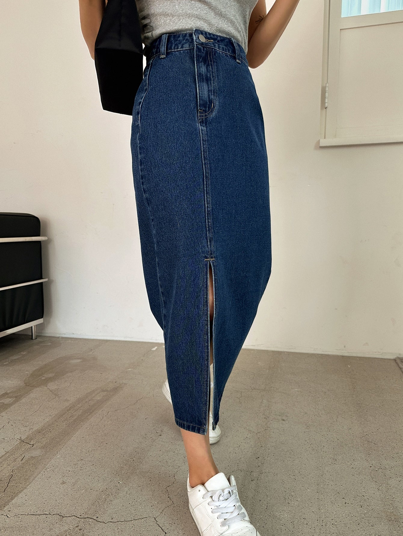  | SHEIN DAZY High Waist Split Thigh Denim Skirt | Skirt | Shein | OneHub