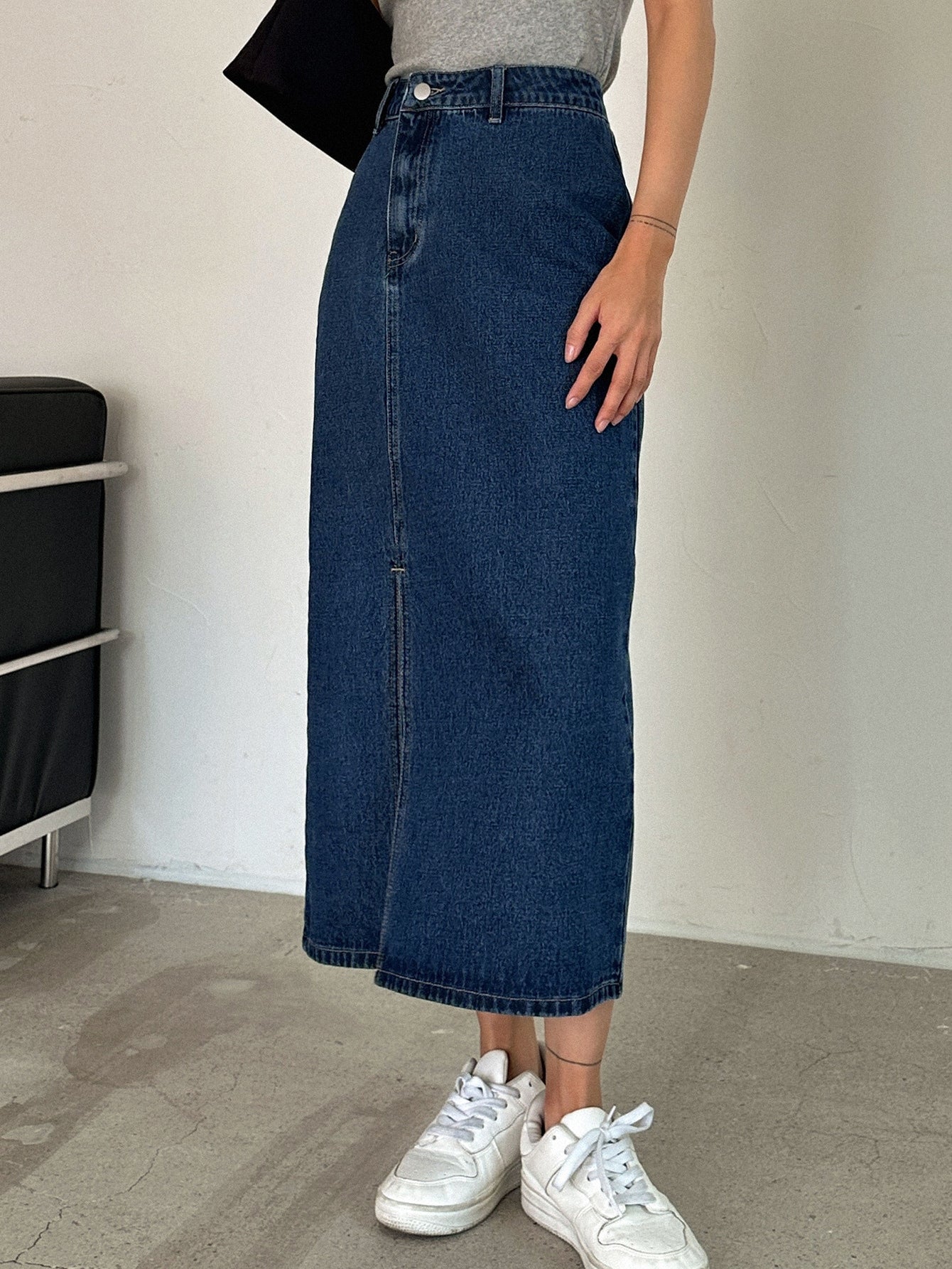  | SHEIN DAZY High Waist Split Thigh Denim Skirt | Skirt | Shein | OneHub