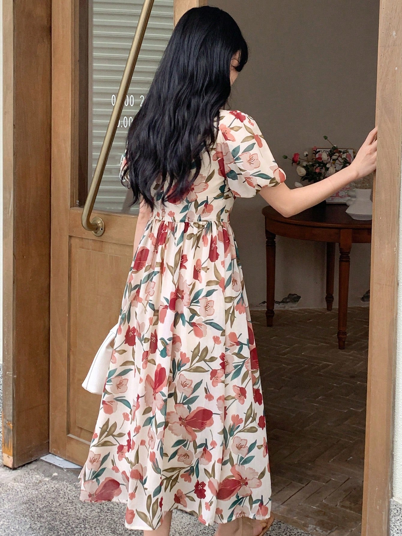 SHEIN DAZY Kpop Floral Print Puff Sleeve Dress | Dress SHEIN DAZY Kpop Floral Print Puff Sleeve Dress | Dress