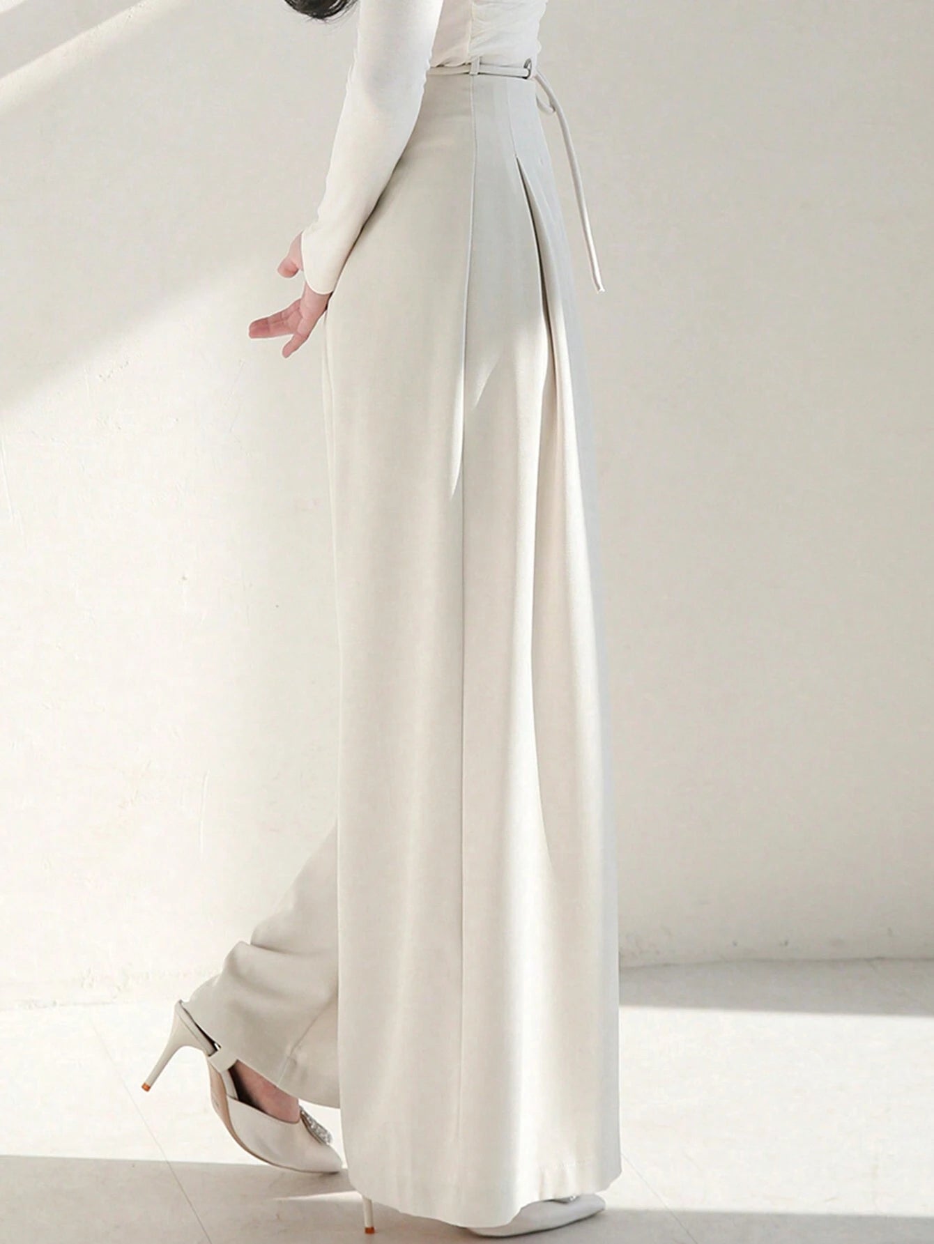  | SHEIN DAZY Ladies' Solid Color Tie Wide Leg Pants | Pants | Shein | OneHub