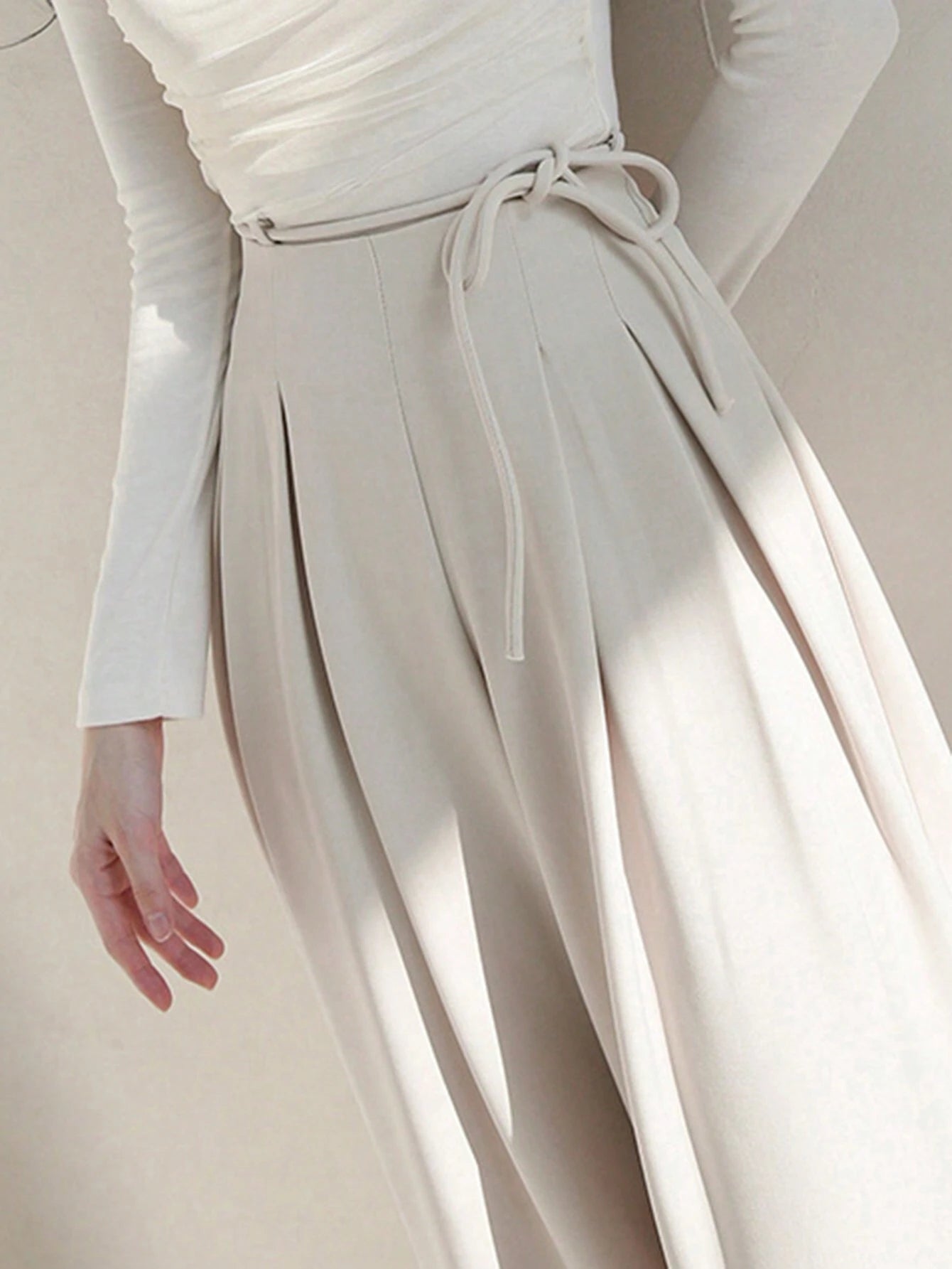  | SHEIN DAZY Ladies' Solid Color Tie Wide Leg Pants | Pants | Shein | OneHub