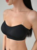 SHEIN DAZY Removable Transparent Strap Bandeau Wireless Bra Lingerie For Women