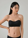 SHEIN DAZY Removable Transparent Strap Bandeau Wireless Bra Lingerie For Women