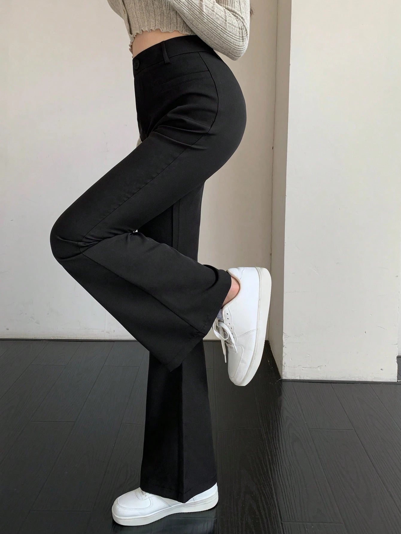  | SHEIN DAZY Solid Color Flared Trousers | Pants | Shein | OneHub